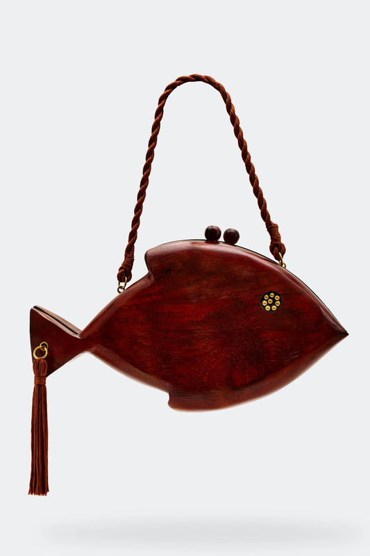 Carved Fish Clutch