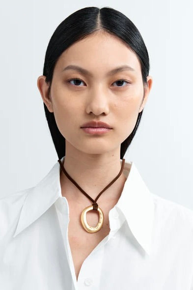 Mini Necklace - Gold/Brown