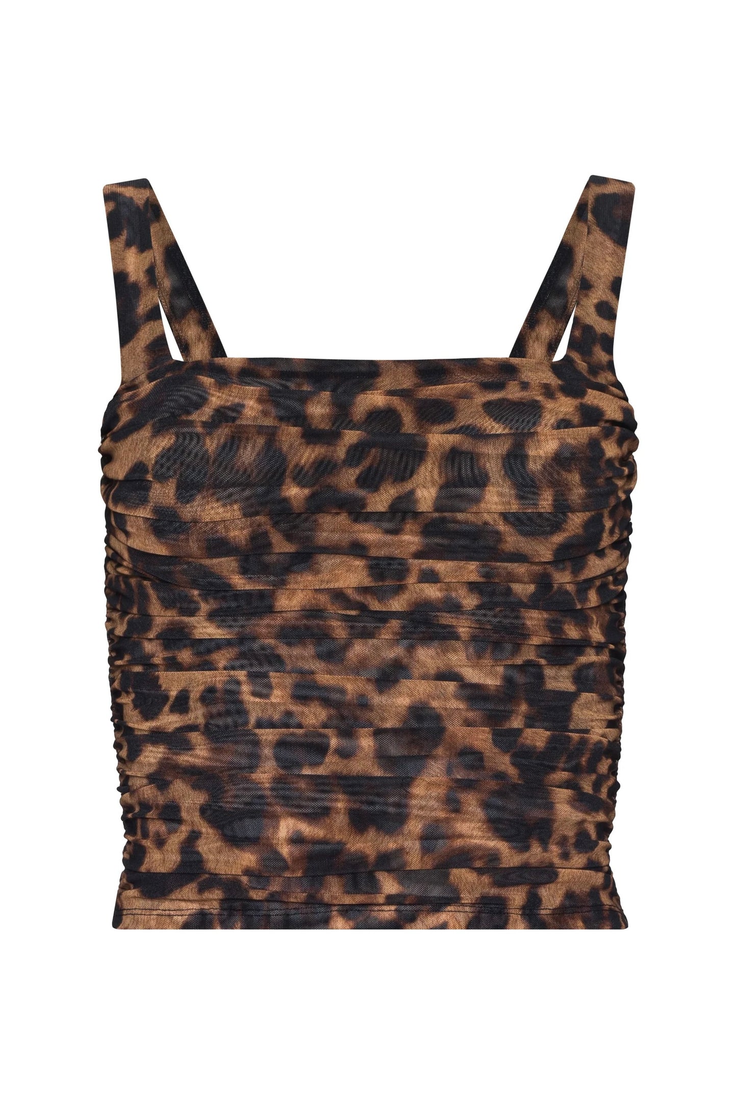 Rasha Shirred Mesh Tank