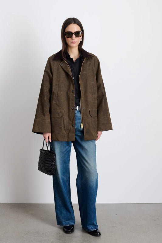 Chiltern Street Jacket In Waxed Cotton
