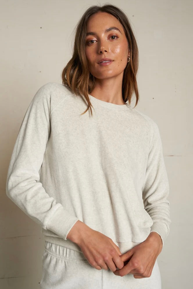 Stella Velour Raglan Sweatshirt - Oatmeal