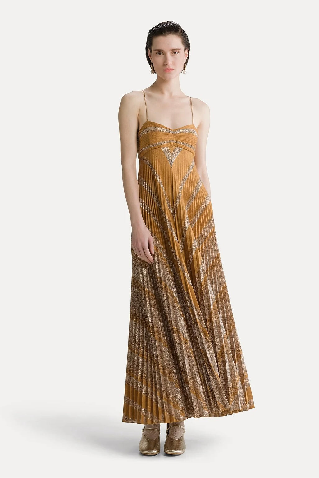 rising sun soleil plisse' dress