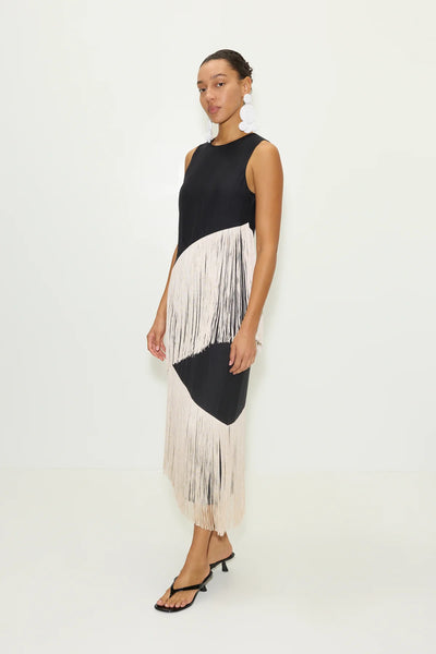 SIMONMILLER - Copacabana Fringe Dress - Black