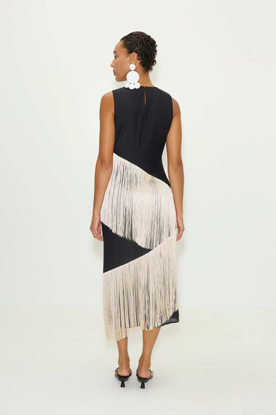 SIMONMILLER - Copacabana Fringe Dress - Black