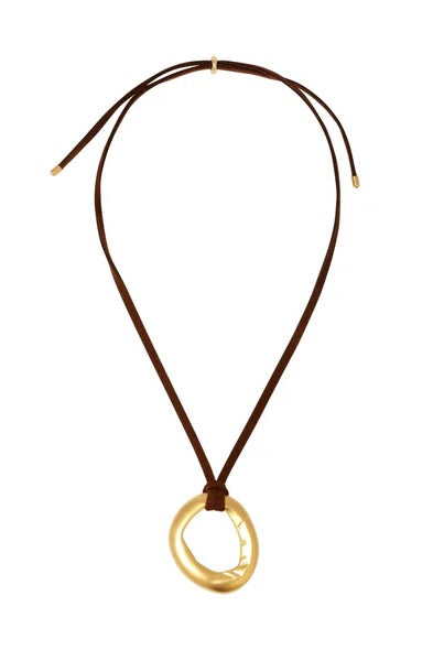 Mini Necklace - Gold/Brown
