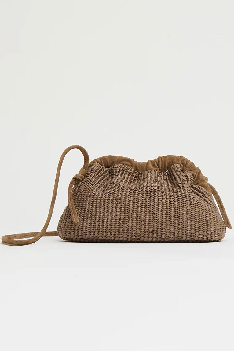 Mini Cloud Clutch - Raffia