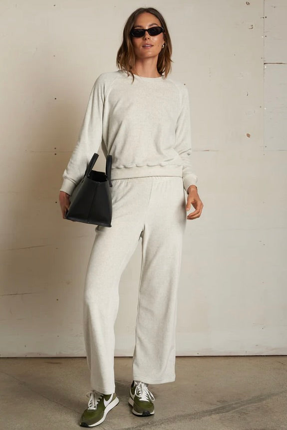 Stella Velour Raglan Sweatshirt - Oatmeal