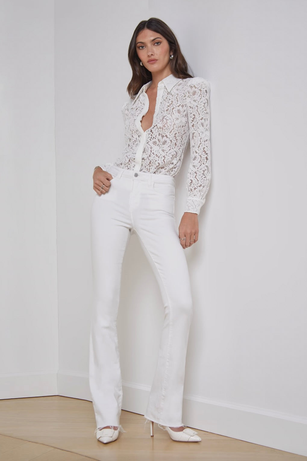Ruth Straight Jean - Blanc