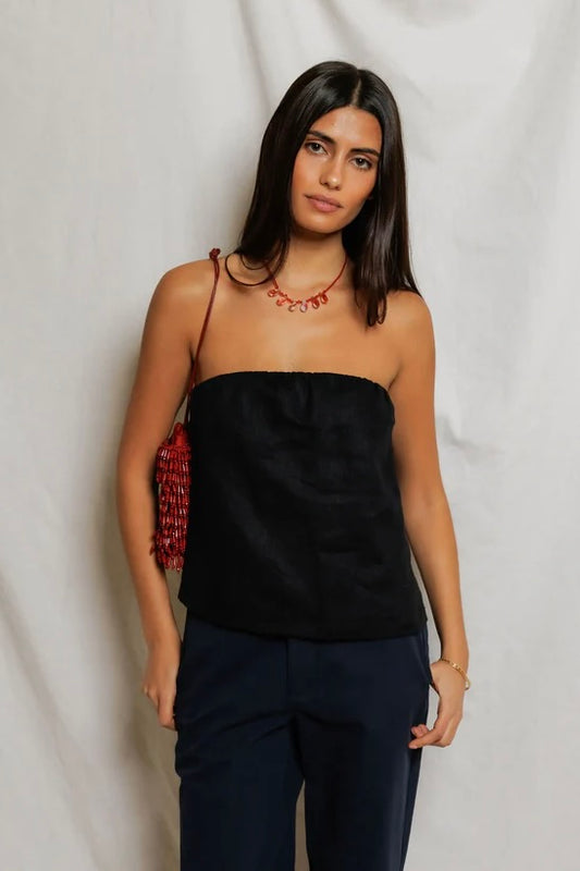 Gianna Linen Tube Top