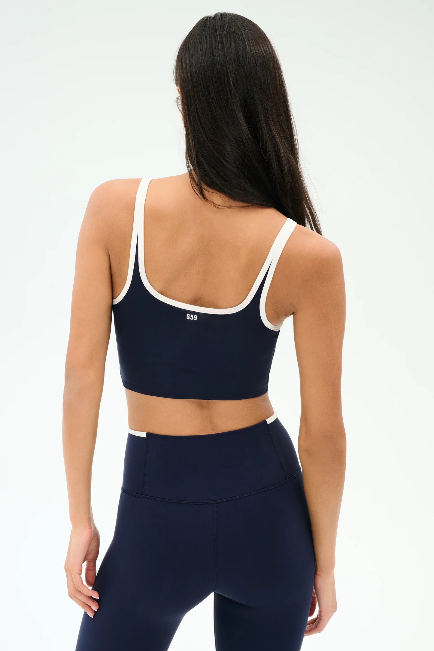 Cait Rigor Bralette - Indigo/White