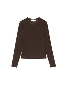 The Long Sleeve Rib Crewneck T-Shirt