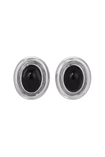 Prize Earrings - Black/Silver