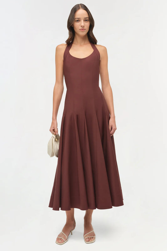 Melissa Cotton Halter Midi Dress