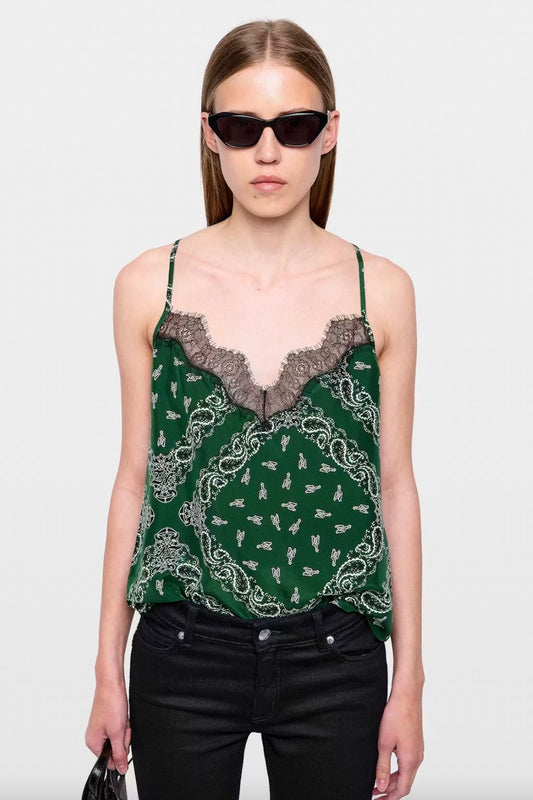 Cespa Silk Bandana Tank
