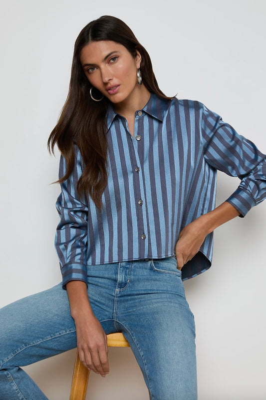 Cosette Crop Hi-Low Shirt
