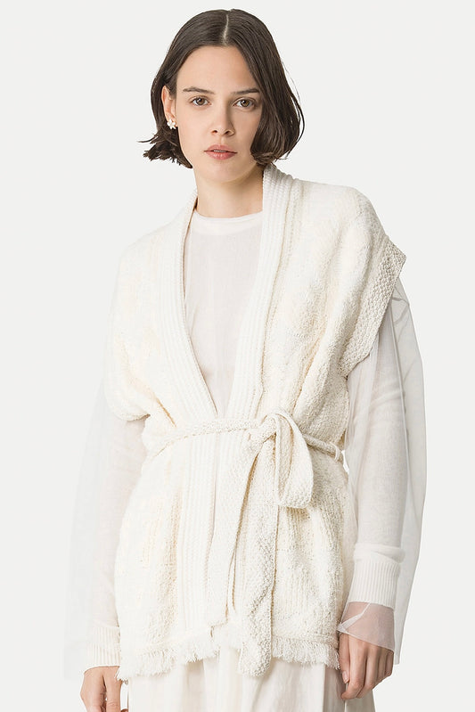 "iris velvet" jacquard vest