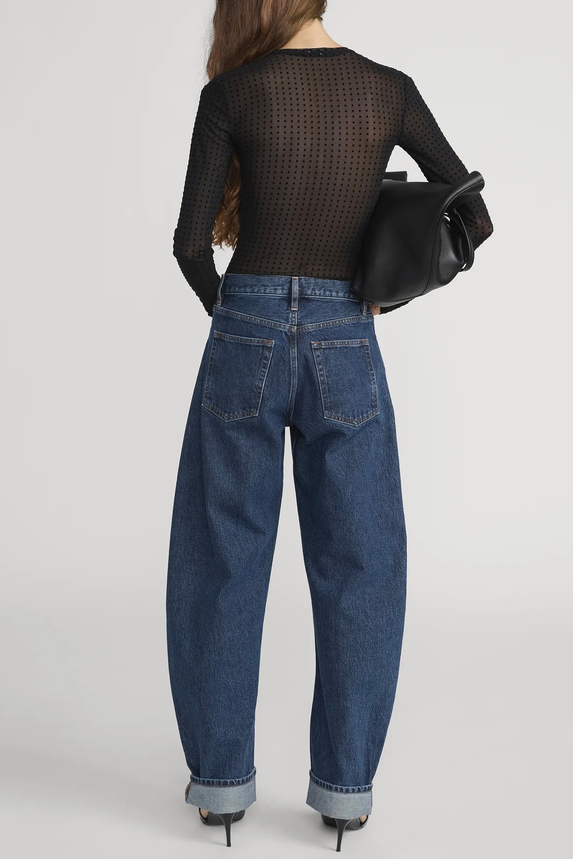 The Mesh Polka Dot Top