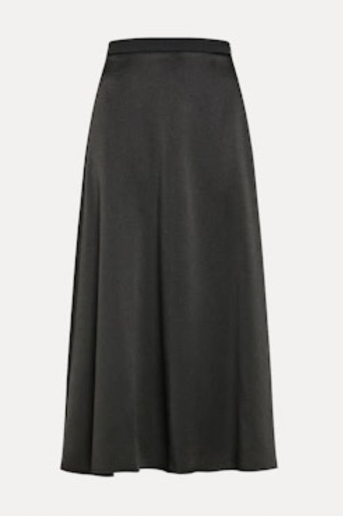 Envers Satin Midi Skirt