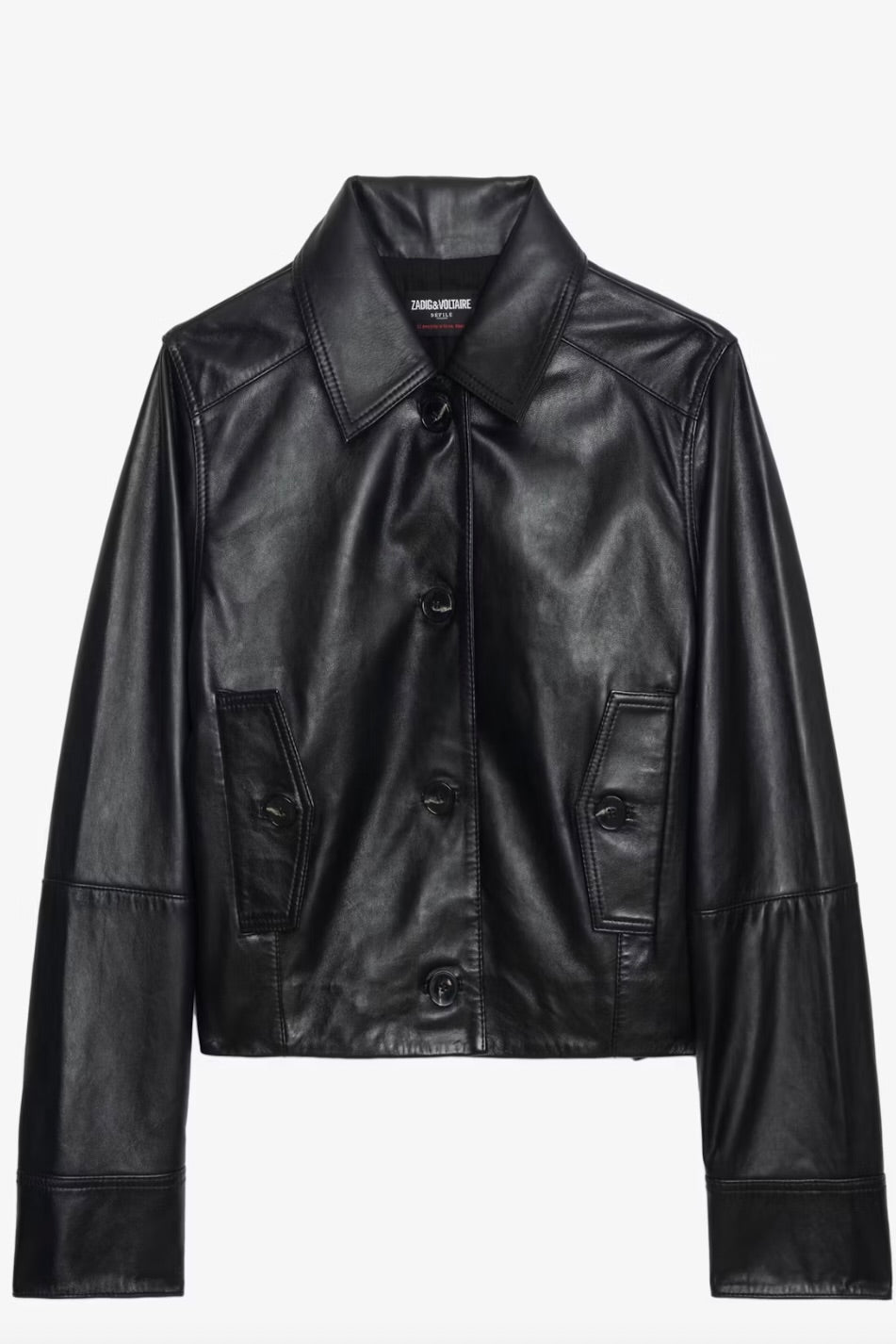 Liston Cropped Leather Jacket