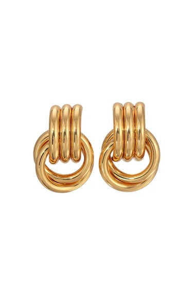 Mini Knot Earrings - Gold