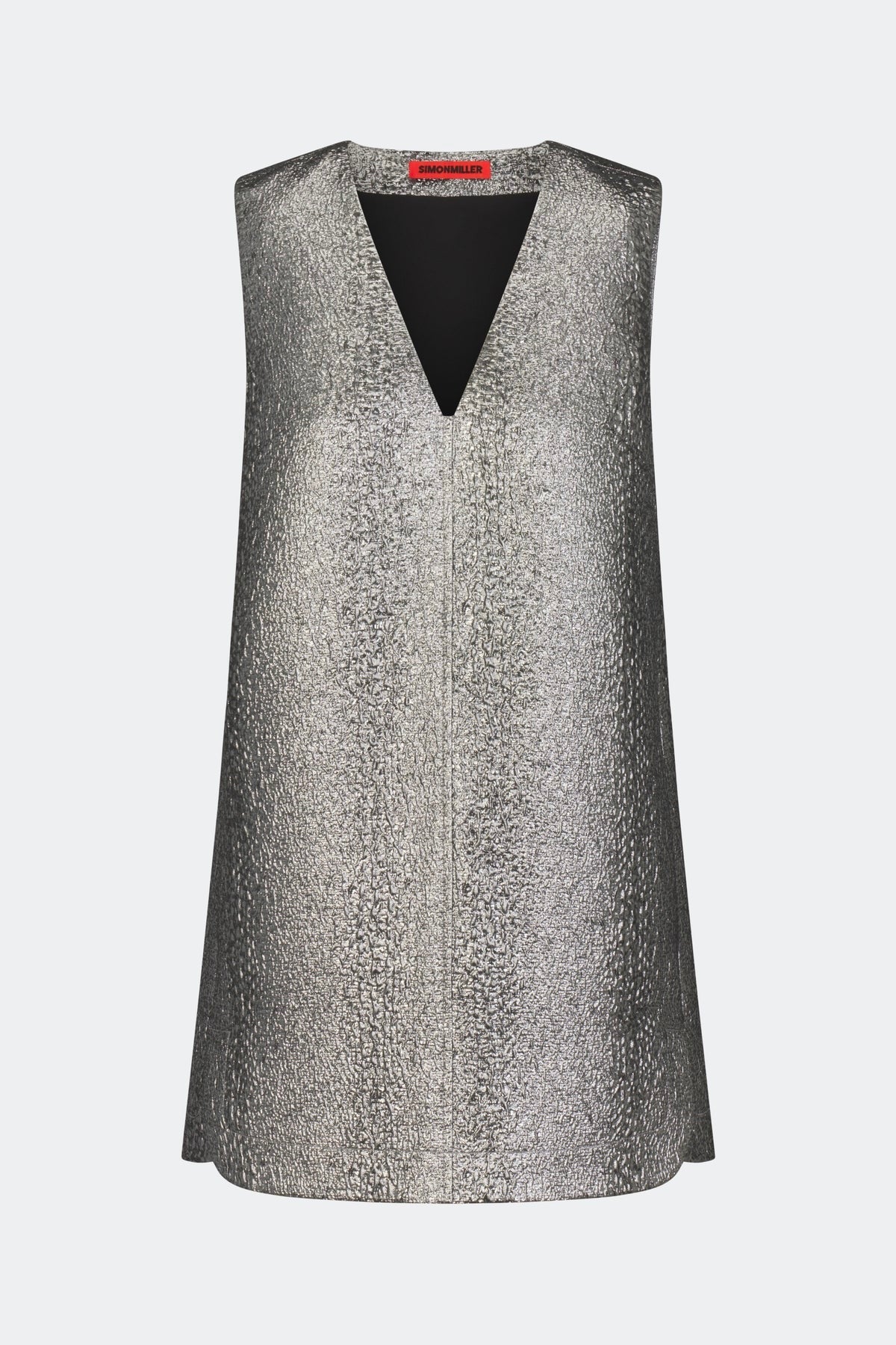Fountain Metallic Mini Dress