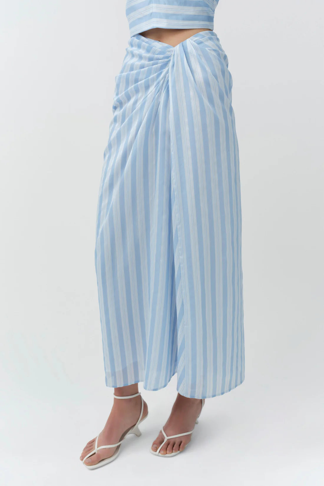 Liorra Draped Midi Skirt