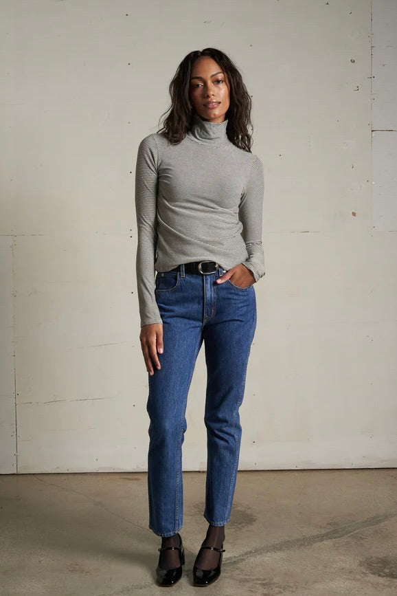 Cindy Stripe Turtleneck