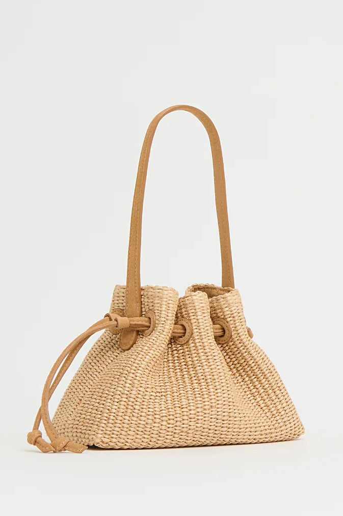 Drawstring Pouchette - Natural