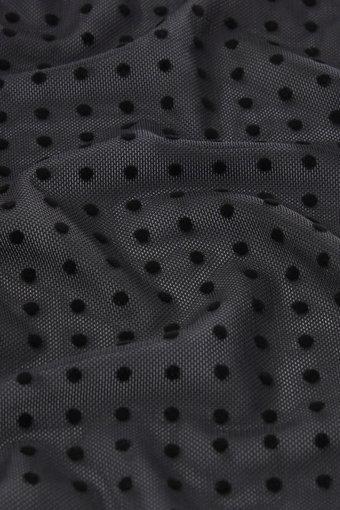 The Mesh Polka Dot Top