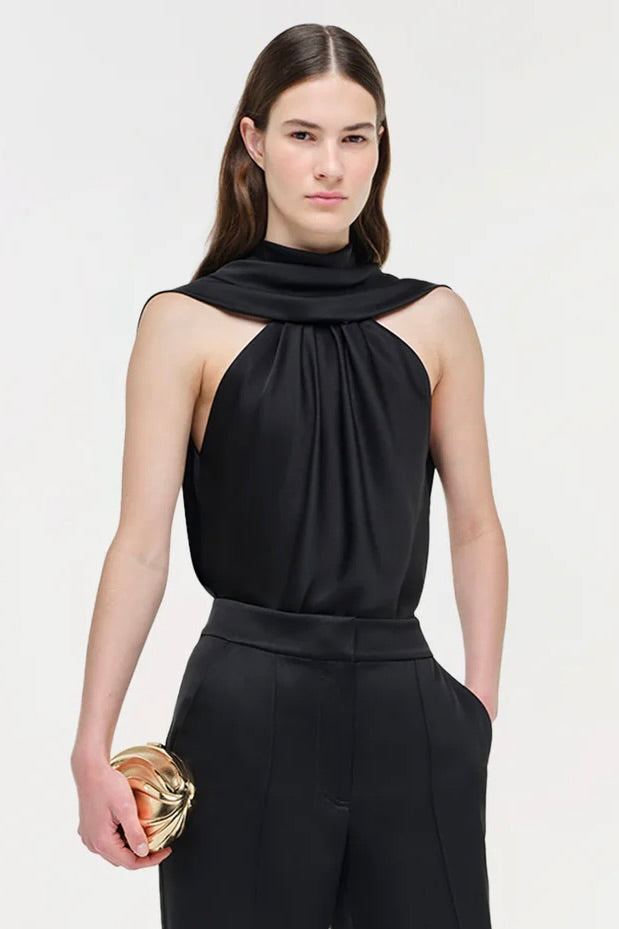 Scarlett Satin Cape Top