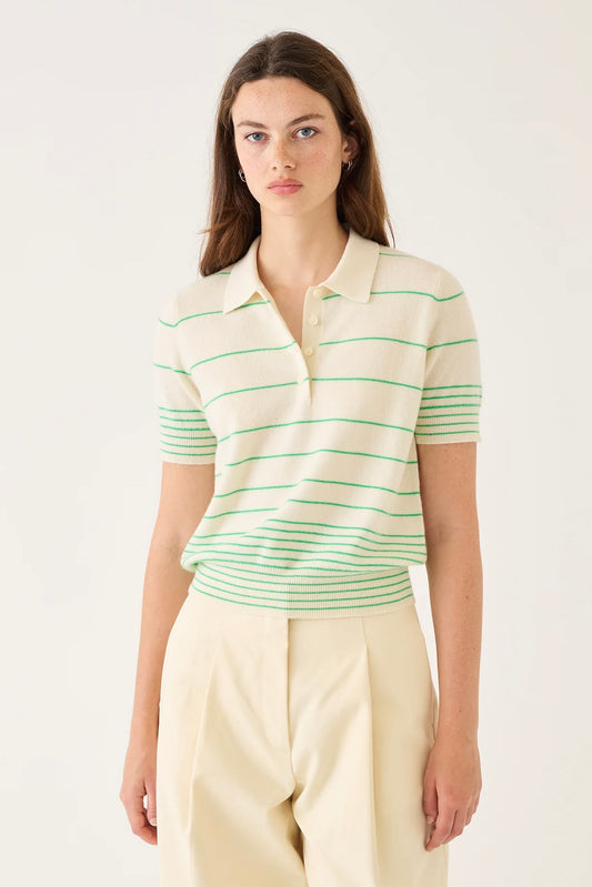 Drew Stripe Cashmere Cardigan