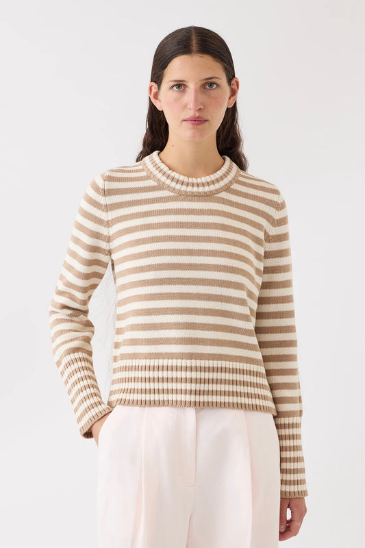 Micha Stripe Cotton Sweater