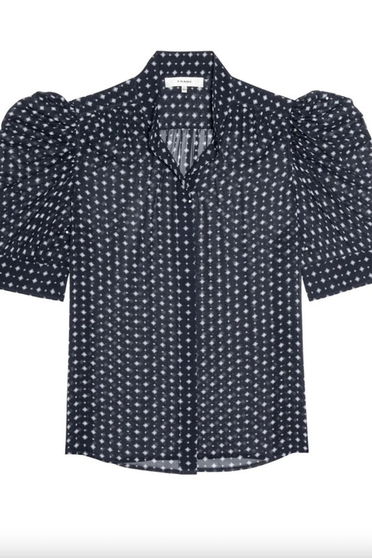 The Tie Print Gillian Top