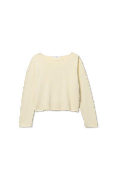 Briana French Terry Tee - Custard