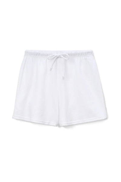 Perfect White Tee - Layla Sweat Shorts - White