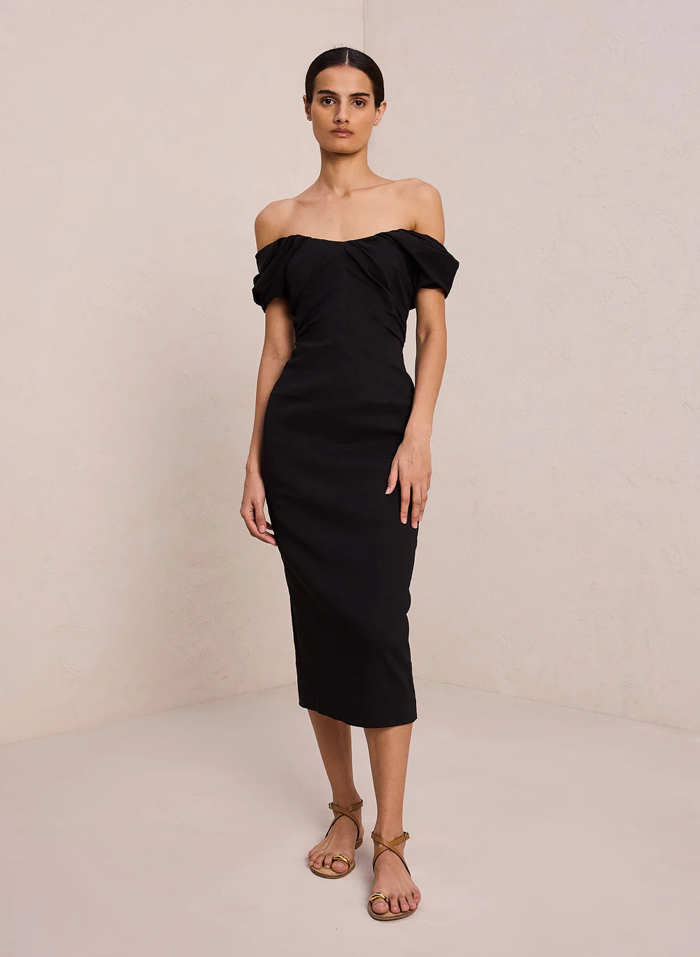 ALC - Nora Linen Dress - Black