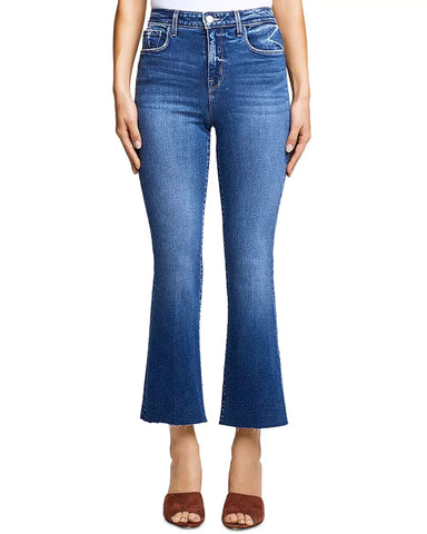 L’Agence Kendra High Rise Crop Flare Jeans - Laredo