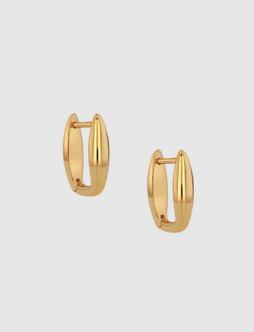 Anine Bing - Oval Link Earrings - Gold