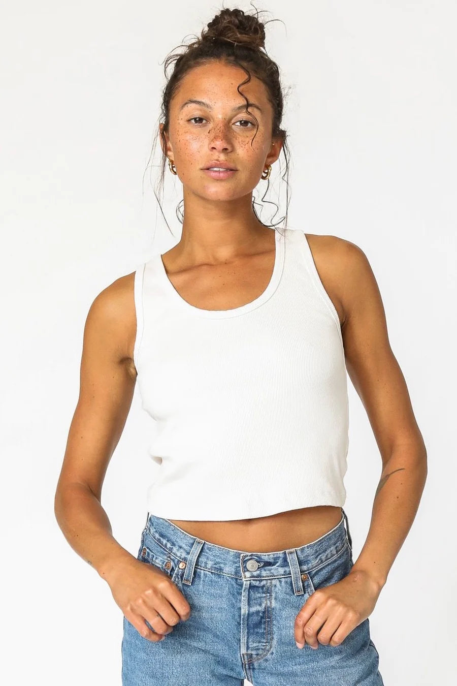 Perfect White Tee - Blondie Tank - White