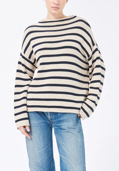 DEMYLEE - Lamis Stripe Sweater - Natural/Navy