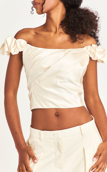 LoveShackFancy - Ileana Top - Cream