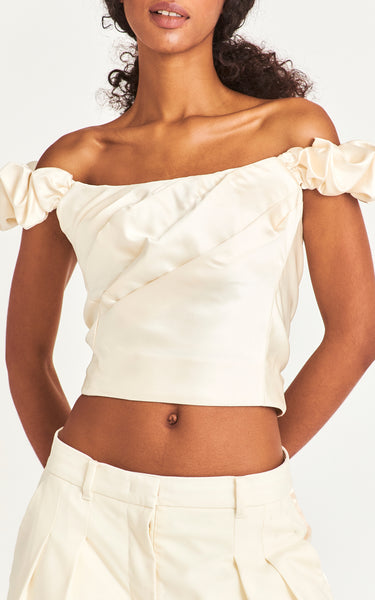 LoveShackFancy - Ileana Top - Cream