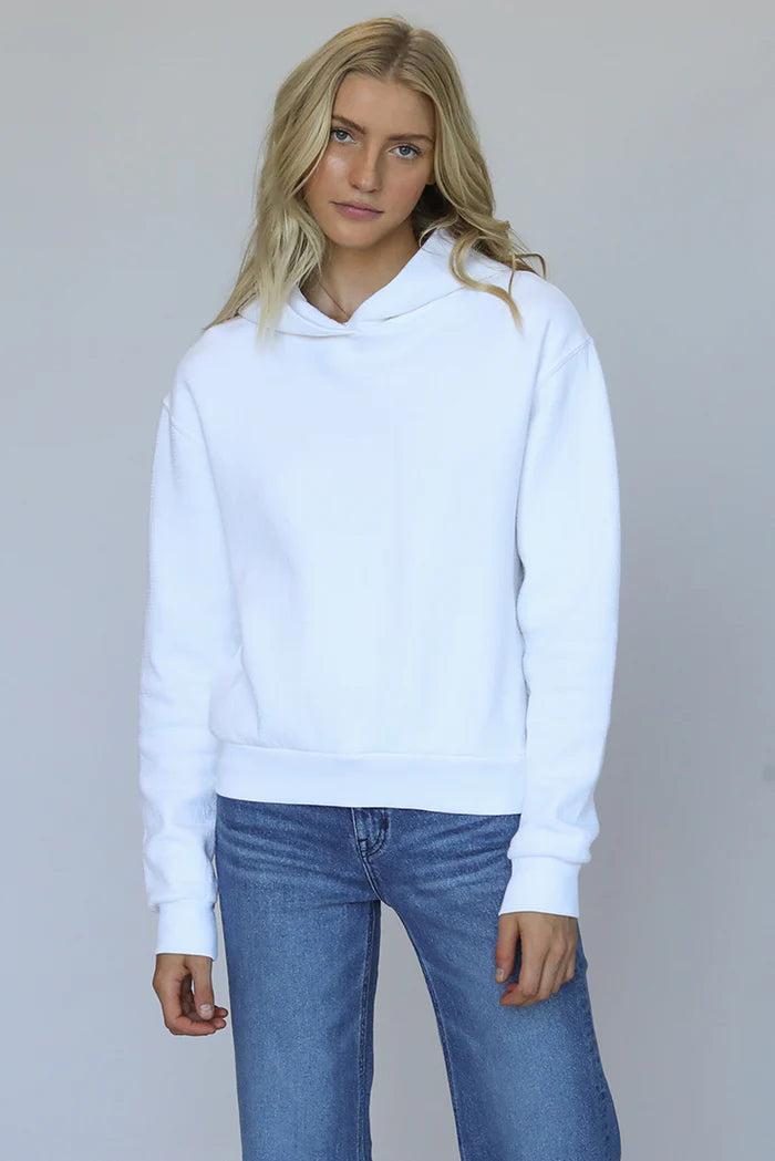 Perfect White Tee - Page Hoodie - White