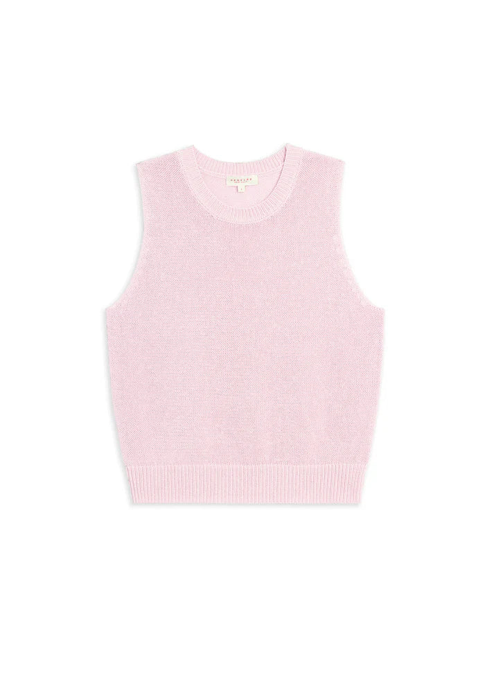 DEMYLEE - Selina Cotton Linen Top - Peony Pink