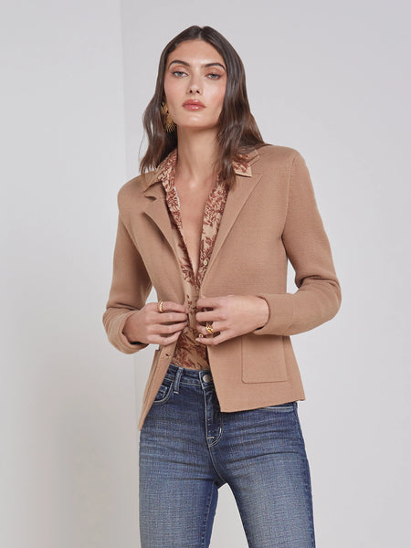 L'Agence - Sofia Knit Blazer - Ginger Snap