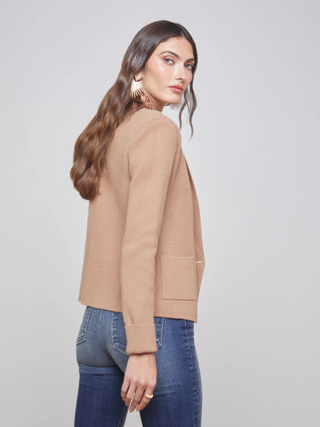 L'Agence - Sofia Knit Blazer - Ginger Snap