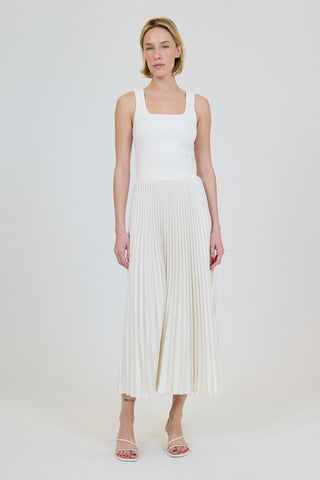 SIMKHAI - Melanie Midi Skirt - Ivory