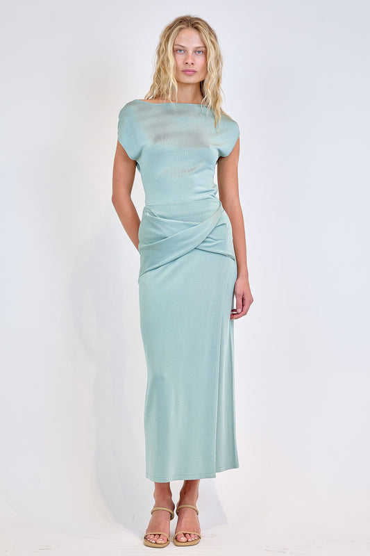 SIMKHAI - Lorra Off Shoulder Top - Sea Glass
