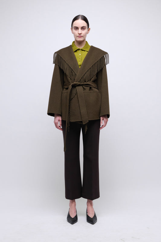 SIMKHAI - Rowen Fringe Jacket - Alligator
