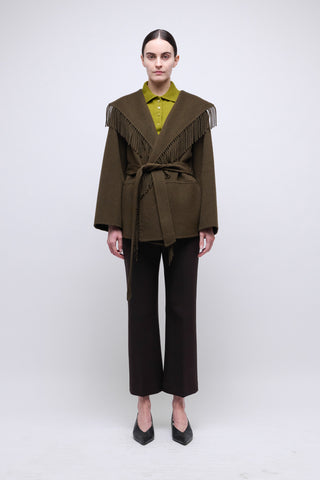 SIMKHAI - Rowen Fringe Jacket - Alligator